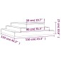 vidaXL Jardinera de madera maciza de douglas 110x110x27 cm vidaXL Jardinera de madera maciza de douglas 110x110x27 cm