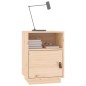 vidaXL Mesita de noche madera maciza de pino 40x34x55 cm vidaXL Mesita de noche madera maciza de pino 40x34x55 cm