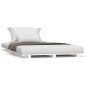 vidaXL Estructura de cama madera maciza de pino blanco 100x200 cm