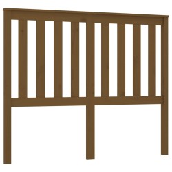 vidaXL Cabecero de cama madera maciza de pino marrón miel 146x6x101 cm