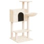 vidaXL Rascador para gatos con postes de sisal crema 108,5 cm