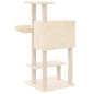 vidaXL Rascador para gatos con postes de sisal crema 108,5 cm