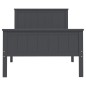 vidaXL Estructura de cama madera maciza de pino gris 100x200 cm vidaXL Estructura de cama madera maciza de pino gris 100x200 cm