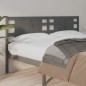vidaXL Cabecero madera maciza de pino gris 126x4x100 cm vidaXL Cabecero madera maciza de pino gris 126x4x100 cm