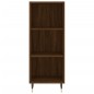 vidaXL Aparador de madera de ingeniería marrón roble 34,5x32,5x90 cm vidaXL Aparador de madera de ingeniería marrón roble 34,5x32,5x90 cm