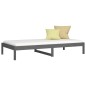 vidaXL Sofá cama madera maciza de pino gris 90x200 cm vidaXL Sofá cama madera maciza de pino gris 90x200 cm