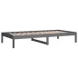 vidaXL Sofá cama madera maciza de pino gris 90x200 cm vidaXL Sofá cama madera maciza de pino gris 90x200 cm