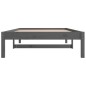 vidaXL Sofá cama madera maciza de pino gris 90x200 cm vidaXL Sofá cama madera maciza de pino gris 90x200 cm