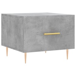 vidaXL Mesa de centro madera de ingeniería gris hormigón 50x50x40 cm