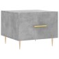 vidaXL Mesa de centro madera de ingeniería gris hormigón 50x50x40 cm