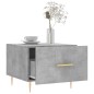 vidaXL Mesa de centro madera de ingeniería gris hormigón 50x50x40 cm