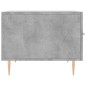vidaXL Mesa de centro madera de ingeniería gris hormigón 50x50x40 cm