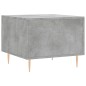 vidaXL Mesa de centro madera de ingeniería gris hormigón 50x50x40 cm
