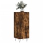 vidaXL Aparador madera de ingeniería roble ahumado 34,5x34x90 cm