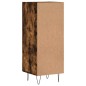 vidaXL Aparador madera de ingeniería roble ahumado 34,5x34x90 cm