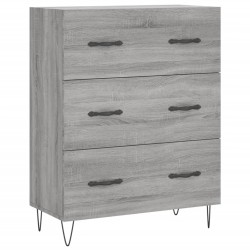vidaXL Aparador de madera de ingeniería gris Sonoma 69,5x34x90 cm