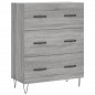 vidaXL Aparador de madera de ingeniería gris Sonoma 69,5x34x90 cm vidaXL Aparador de madera de ingeniería gris Sonoma 69,5x34x90 cm