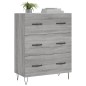 vidaXL Aparador de madera de ingeniería gris Sonoma 69,5x34x90 cm vidaXL Aparador de madera de ingeniería gris Sonoma 69,5x34x90 cm