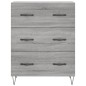 vidaXL Aparador de madera de ingeniería gris Sonoma 69,5x34x90 cm vidaXL Aparador de madera de ingeniería gris Sonoma 69,5x34x90 cm