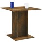 vidaXL Mesa de comedor madera contrachapada roble ahumado 80x80x75 cm vidaXL Mesa de comedor madera contrachapada roble ahumado 80x80x75 cm