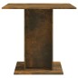 vidaXL Mesa de comedor madera contrachapada roble ahumado 80x80x75 cm vidaXL Mesa de comedor madera contrachapada roble ahumado 80x80x75 cm