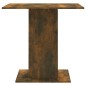 vidaXL Mesa de comedor madera contrachapada roble ahumado 80x80x75 cm vidaXL Mesa de comedor madera contrachapada roble ahumado 80x80x75 cm