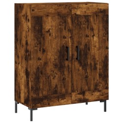 vidaXL Aparador de madera de ingeniería roble ahumado 69,5x34x90 cm