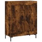 vidaXL Aparador de madera de ingeniería roble ahumado 69,5x34x90 cm vidaXL Aparador de madera de ingeniería roble ahumado 69,5x34x90 cm