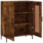 vidaXL Aparador de madera de ingeniería roble ahumado 69,5x34x90 cm vidaXL Aparador de madera de ingeniería roble ahumado 69,5x34x90 cm