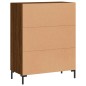 vidaXL Aparador de madera de ingeniería marrón roble 69,5x34x90 cm vidaXL Aparador de madera de ingeniería marrón roble 69,5x34x90 cm
