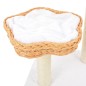 vidaXL Rascador para gatos con poste de sisal madera natural de sauce vidaXL Rascador para gatos con poste de sisal madera natural de sauce