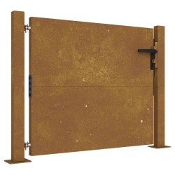 vidaXL Puerta de jardín acero corten 105x105 cm