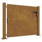 vidaXL Puerta de jardín acero corten 105x105 cm
