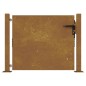 vidaXL Puerta de jardín acero corten 105x105 cm