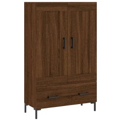 vidaXL Aparador alto madera de ingeniería roble marrón 69,5x31x115 cm
