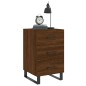 vidaXL Mesita de noche madera de ingeniería marrón roble 40x40x66 cm vidaXL Mesita de noche madera de ingeniería marrón roble 40x40x66 cm