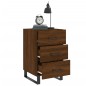 vidaXL Mesita de noche madera de ingeniería marrón roble 40x40x66 cm vidaXL Mesita de noche madera de ingeniería marrón roble 40x40x66 cm