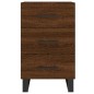 vidaXL Mesita de noche madera de ingeniería marrón roble 40x40x66 cm vidaXL Mesita de noche madera de ingeniería marrón roble 40x40x66 cm