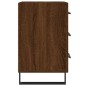 vidaXL Mesita de noche madera de ingeniería marrón roble 40x40x66 cm vidaXL Mesita de noche madera de ingeniería marrón roble 40x40x66 cm