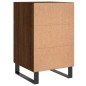 vidaXL Mesita de noche madera de ingeniería marrón roble 40x40x66 cm vidaXL Mesita de noche madera de ingeniería marrón roble 40x40x66 cm