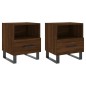 vidaXL Mesita noche 2 uds madera ingeniería marrón roble 40x35x47,5 cm vidaXL Mesita noche 2 uds madera ingeniería marrón roble 40x35x47,5 cm