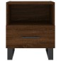 vidaXL Mesita noche 2 uds madera ingeniería marrón roble 40x35x47,5 cm vidaXL Mesita noche 2 uds madera ingeniería marrón roble 40x35x47,5 cm