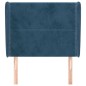 vidaXL Cabecero con orejas de terciopelo azul oscuro 83x23x118/128 cm vidaXL Cabecero con orejas de terciopelo azul oscuro 83x23x118/128 cm
