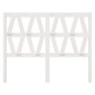 vidaXL Cabecero de cama madera maciza de pino blanco 166x4x100 cm vidaXL Cabecero de cama madera maciza de pino blanco 166x4x100 cm