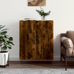 vidaXL Aparador de madera de ingeniería roble ahumado 69,5x34x90 cm