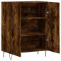 vidaXL Aparador de madera de ingeniería roble ahumado 69,5x34x90 cm