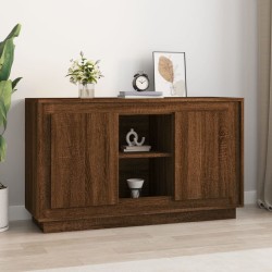 vidaXL Aparador madera contrachapada marrón roble 102x35x60 cm