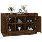vidaXL Aparador madera contrachapada marrón roble 102x35x60 cm vidaXL Aparador madera contrachapada marrón roble 102x35x60 cm