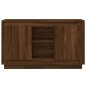 vidaXL Aparador madera contrachapada marrón roble 102x35x60 cm vidaXL Aparador madera contrachapada marrón roble 102x35x60 cm