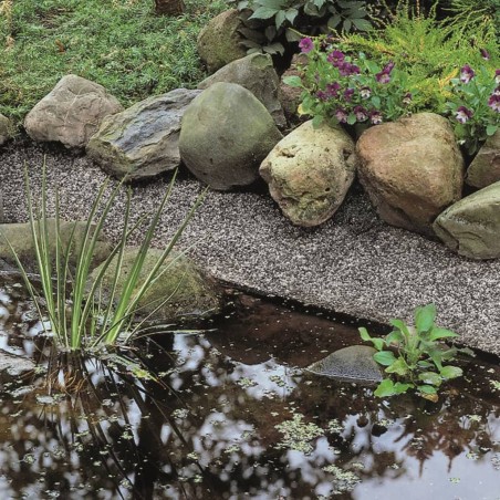 Ubbink Revestimiento piedra para estanques Classic 5x0,6m gris 1331002
